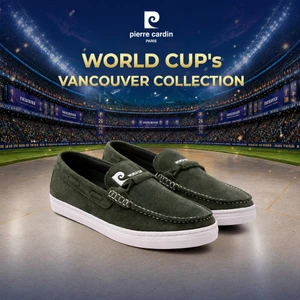 [Vancouver Collection] Giày lười nam Pierre Cardin Pháp chất liệu da lộn cao cấp, đế cao su siêu nhẹ - mã 917