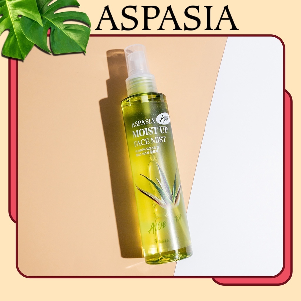 [SVIP] Xịt khoáng Aspasia Moist Up Face Mist Aloe 150ml xịt khoáng làm dịu cân bằng độ pH và cấp ẩm | BigBuy360 - bigbuy360.vn
