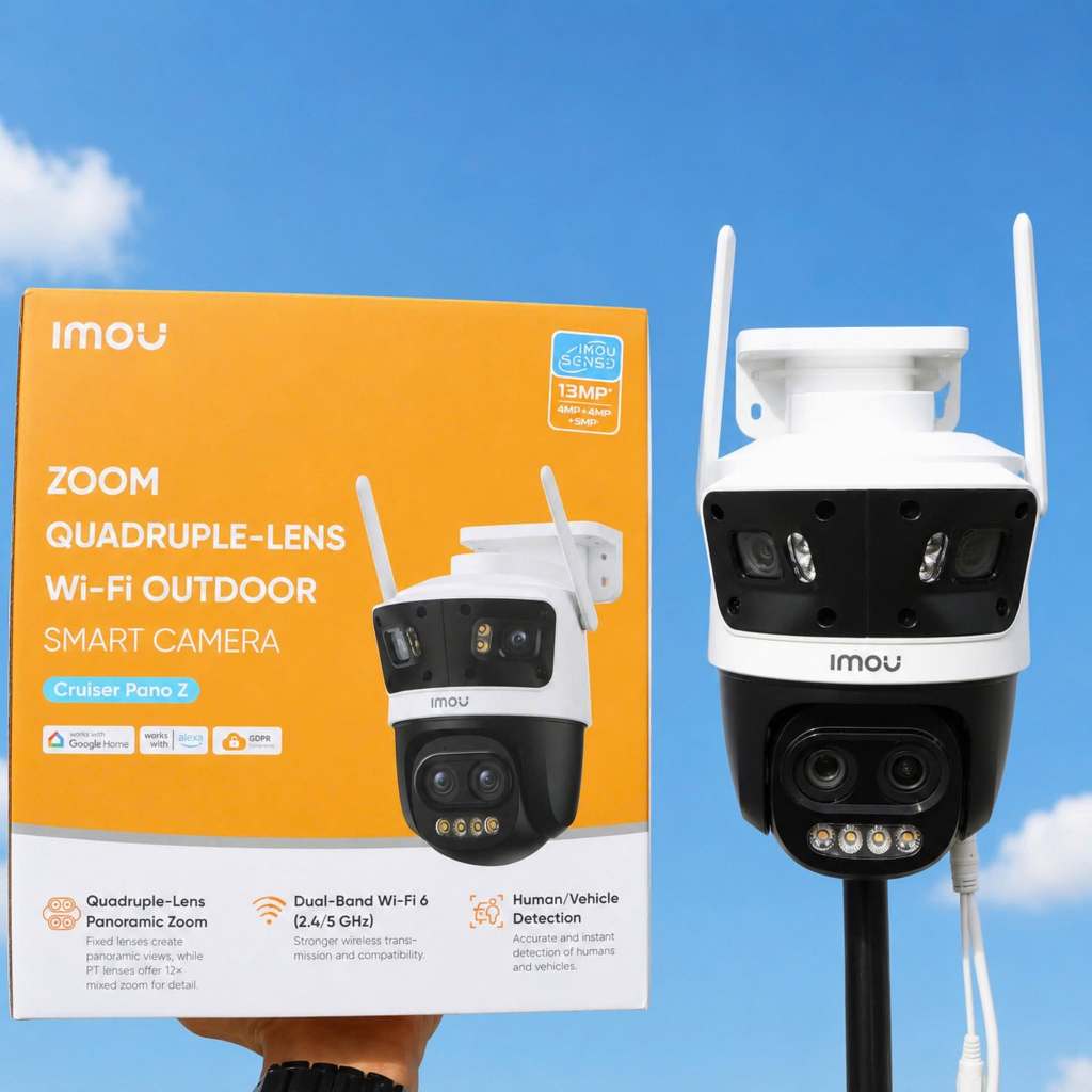 Camera Wifi IMOU 3 Mắt Cruiser Triple S7UP 11MP/Cruiser Pano Z S76DP 13MP, Còi Đèn, Có Màu Ban Đêm | BigBuy360 - bigbuy360.vn