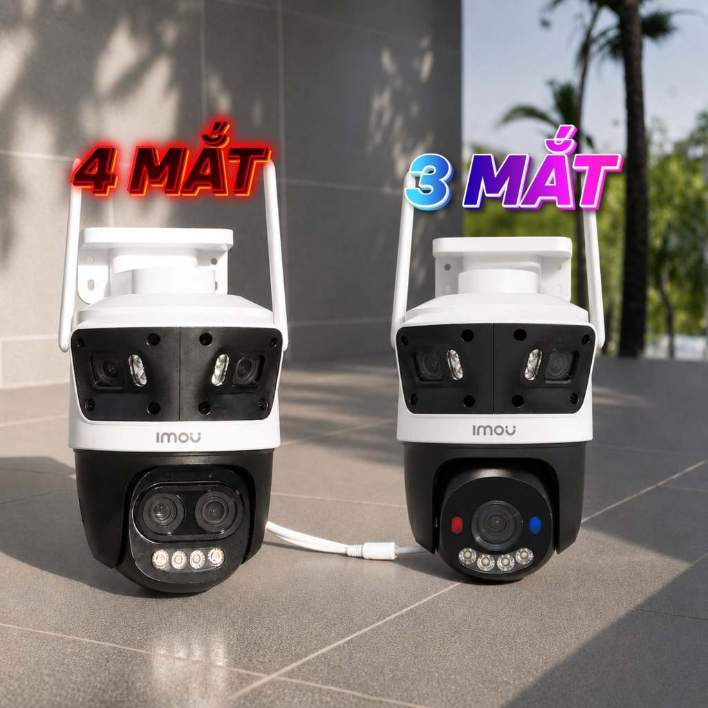 Camera Wifi IMOU 3 Mắt Cruiser Triple S7UP 11MP/Cruiser Pano Z S76DP 13MP, Còi Đèn, Có Màu Ban Đêm | BigBuy360 - bigbuy360.vn