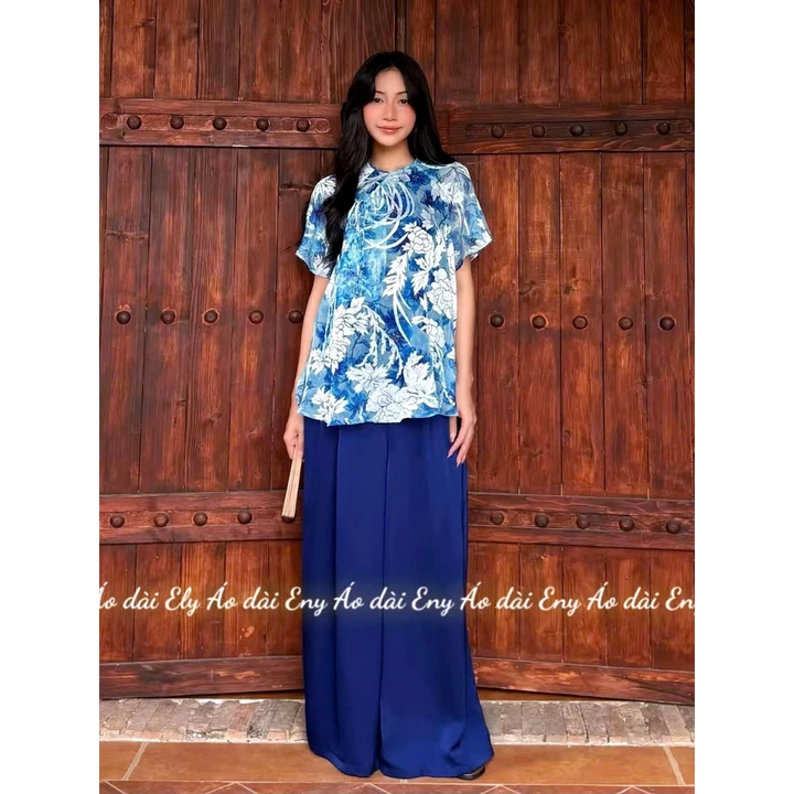 🌿 Áo bà ba tơ ép – Dịu dàng nét đẹp miền quê 🌿 ✨ Chất liệu mềm mịn, ít nhăn🌿 Áo bà ba tơ ép – Dịu dàng nét đẹp miền quê