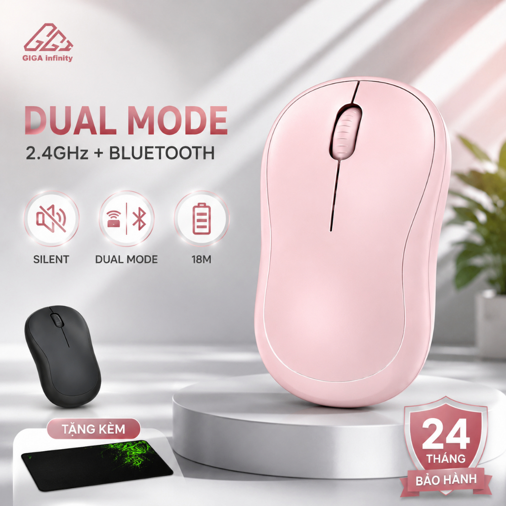 Chuột không dây GGI bảo hành đổi mới trong 24 tháng