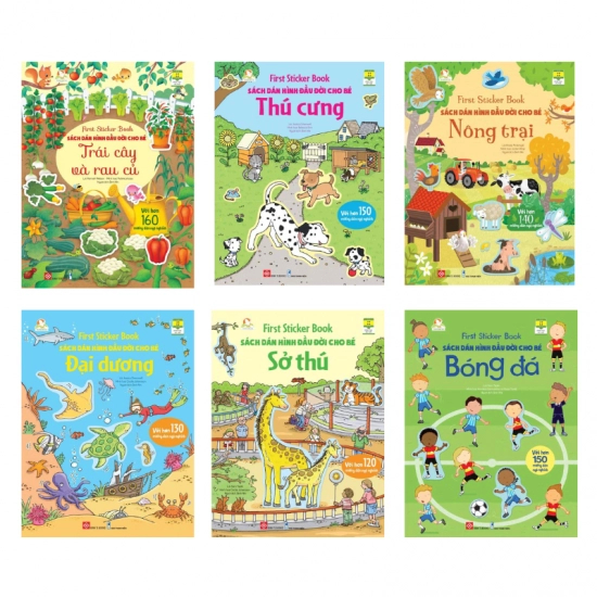 Sách - First sticker book - Sách dán hình đầu đời cho bé | Shopee Việt Nam