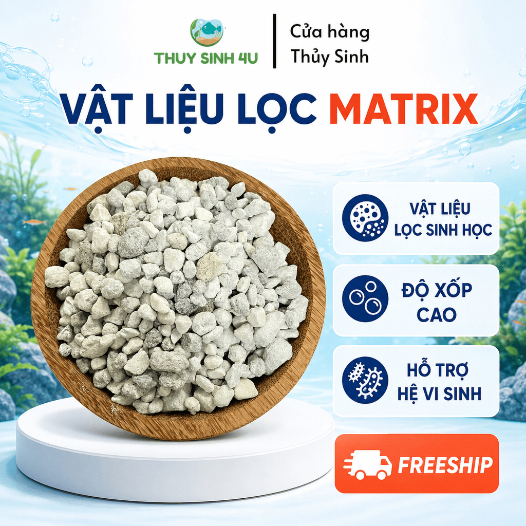 Vật liệu lọc hồ cá Matrix Thường (hàng thùng 100l)