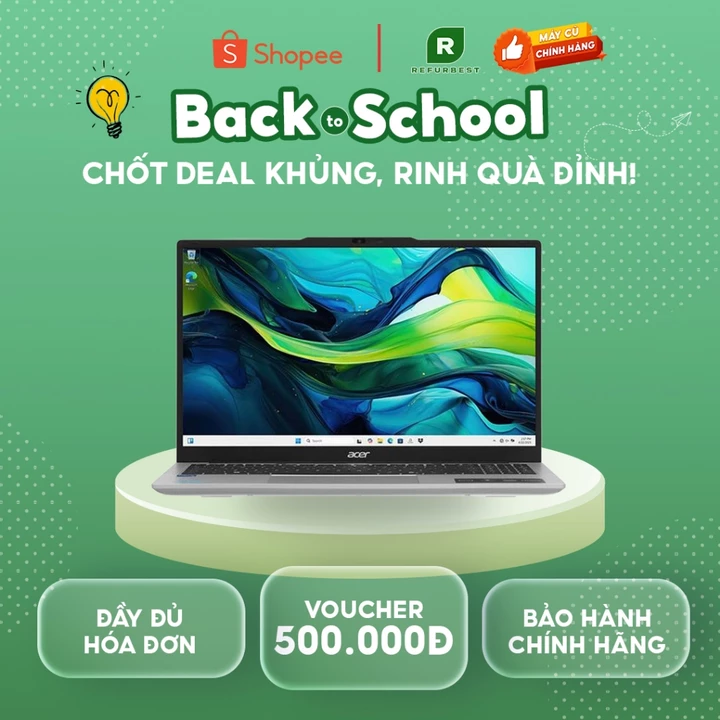 [Máy cũ] Acer Aspire Lite 15 AL15 71P 517D i5 12450H/16GB/512GB/156"F/Win11/(NXJ7KSV001)/Bạc