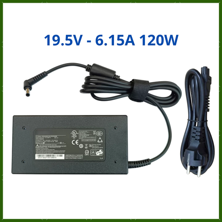 Sạc Laptop MSI 19.5V - 6.15A 120W Cho MSI Gaming GE60 GE62 GE70 GF63 GL73 PE60 PE70 - Adapter MSI New
