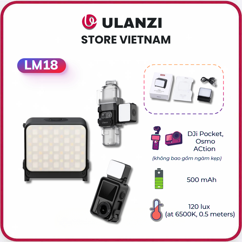 Đèn LED mini Ulanzi LM18