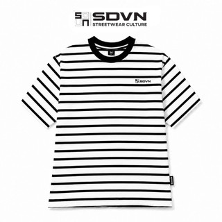 Áo Thun Kẻ Sọc Unisex Form Rộng cotton 100%. Brand Chính Hãng SDVN