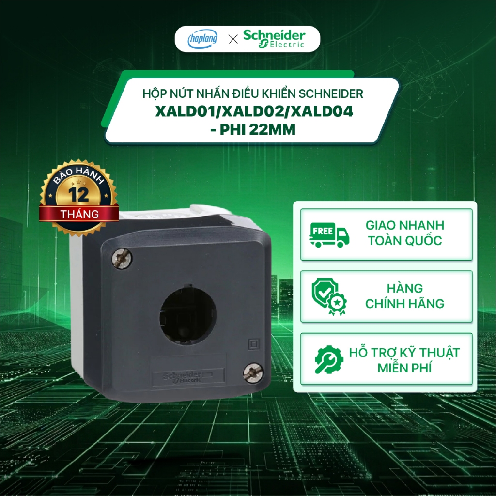 Hộp nút nhấn điều khiển Schneider XALD01/XALD02/XALD04 - Phi 22mm ...