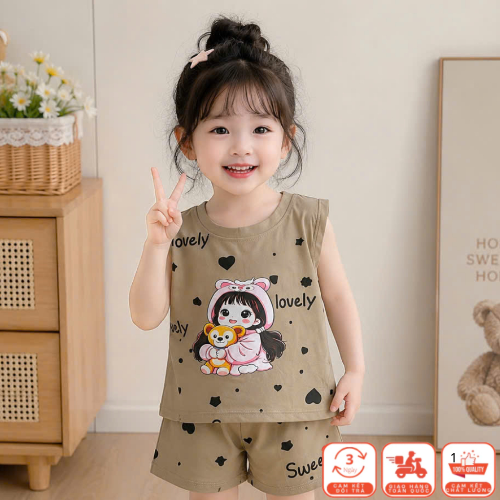 BỘ BA LÔ IN KÍN CHO BÉ GÁI SIÊU DỄ THƯƠNG
