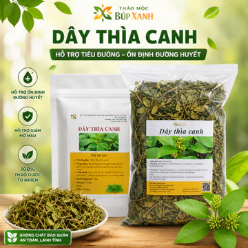 Trà dây thìa canh khô 1kg nguyên chất hỗ trợ ổn định đường huyết, hỗ trợ người tiểu đường Thảo Mộc Búp Xanh