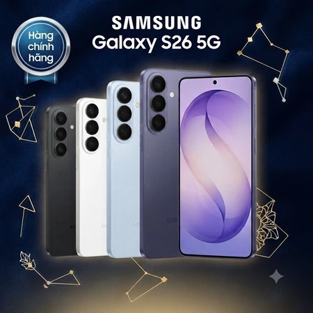Điện Thoại Samsung Galaxy S26 5G - Hàng chính hãng | Cấu hình mạnh mẽ, Camera AI siêu đỉnh, màn hình 6.3 inch nhỏ gọn.
