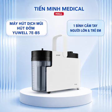 Máy hút dịch mũi, hút đờm 1 bình cầm tay YUWELL 7E-B5 (gia đình) dùng cho người lớn và trẻ em