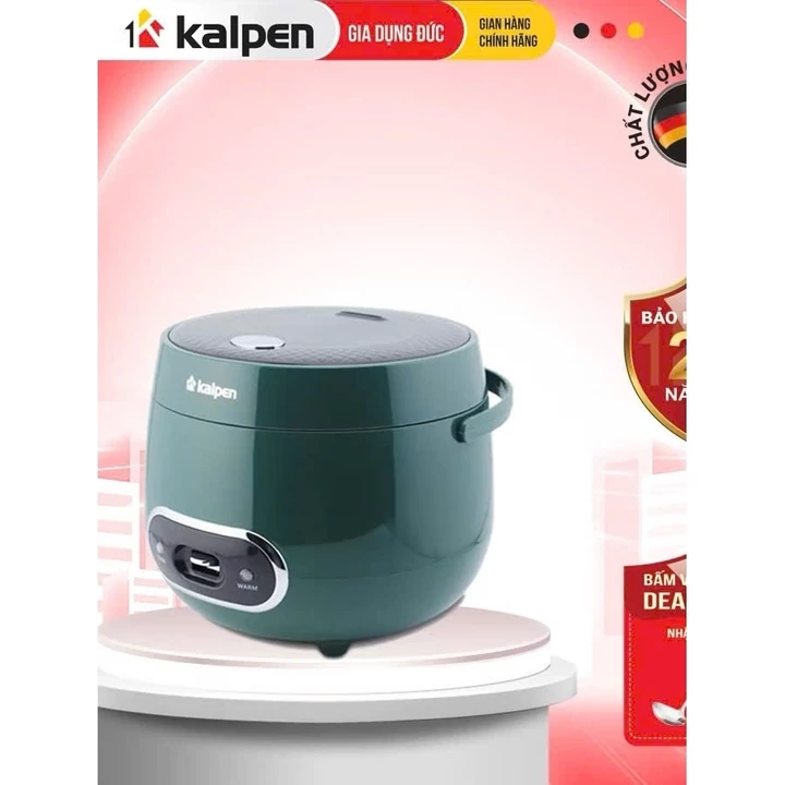 Nồi cơm điện Kalpen R2 ủ ấm 3D 500W, nồi cơm điện mini 1,2L, nồi cơm điện cao cấp chính hãng