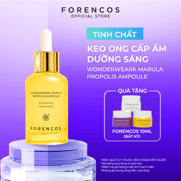 Serum Tinh Chất Keo Ong Hỗ Trợ Sáng Da FORENCOS Wonderwerk Marula Propolis Ampoule 50ml
