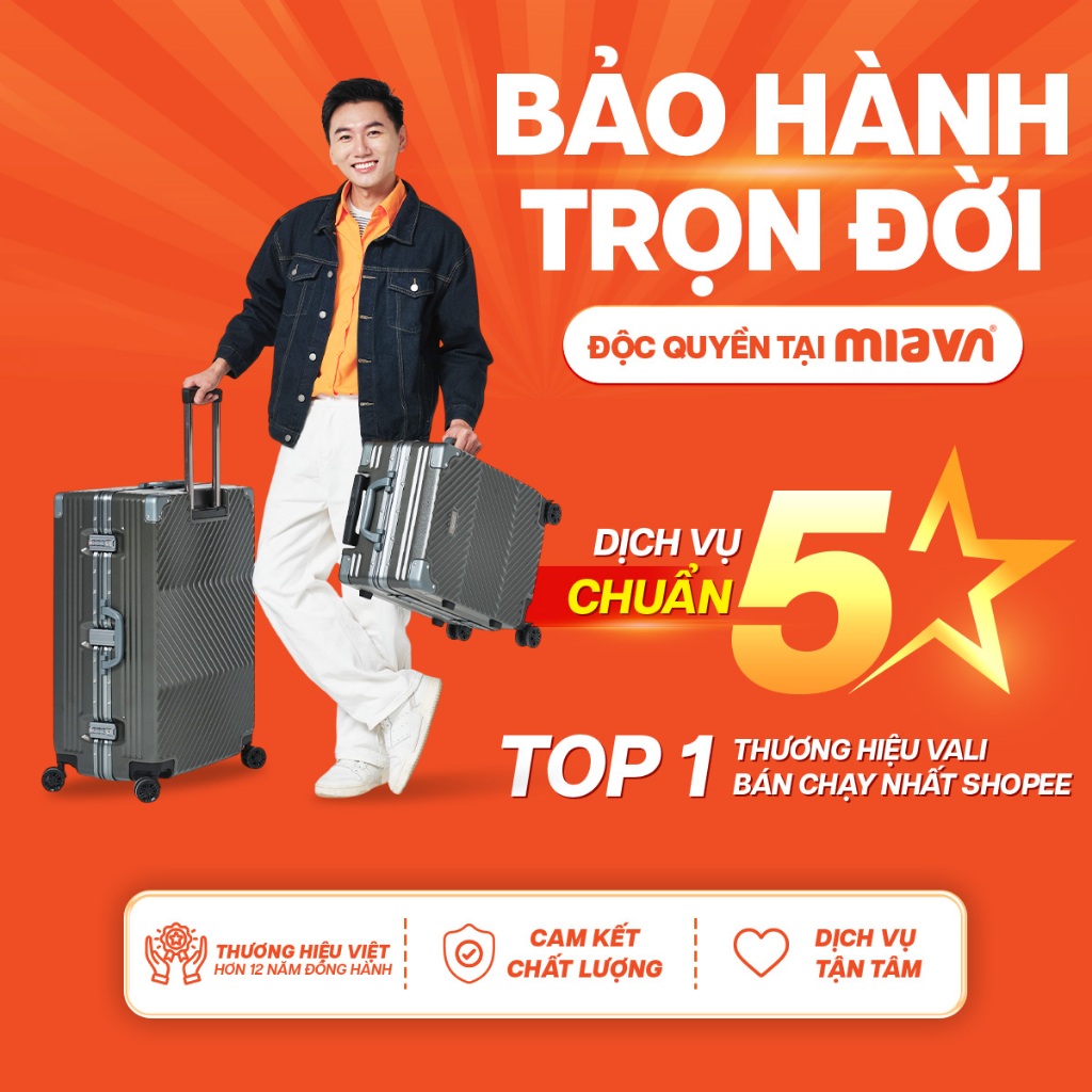 [💥ĐỘC QUYỀN] Vali Kéo MIAvn Larita JUDEN - Size 20/24/28, Nhựa PP Siêu Bền, Hạn Chế Va Đập, Khoá TSA, Bảo Hành Trọn Đời | BigBuy360 - bigbuy360.vn