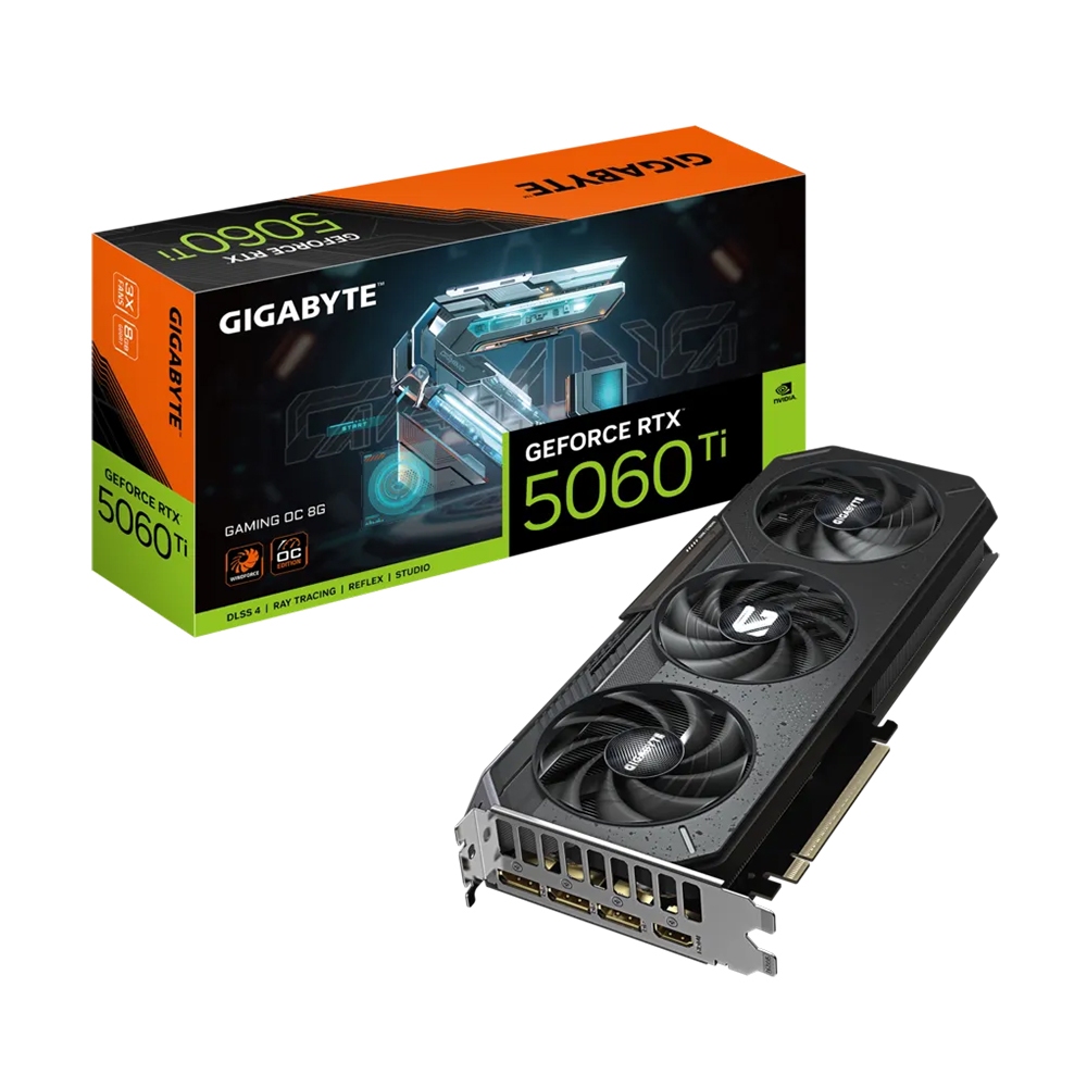 Card màn hình VGA Gigabyte RTX 5060 TI Gaming OC 8GB GDDR7 3 FAN (N506TGAMING OC-8GD) | BigBuy360 - bigbuy360.vn