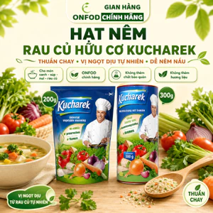 Hạt nêm chay rau củ hữu cơ Kucharek Đức ONFOD gia vị bột nêm nấu ăn healthy eat clean
