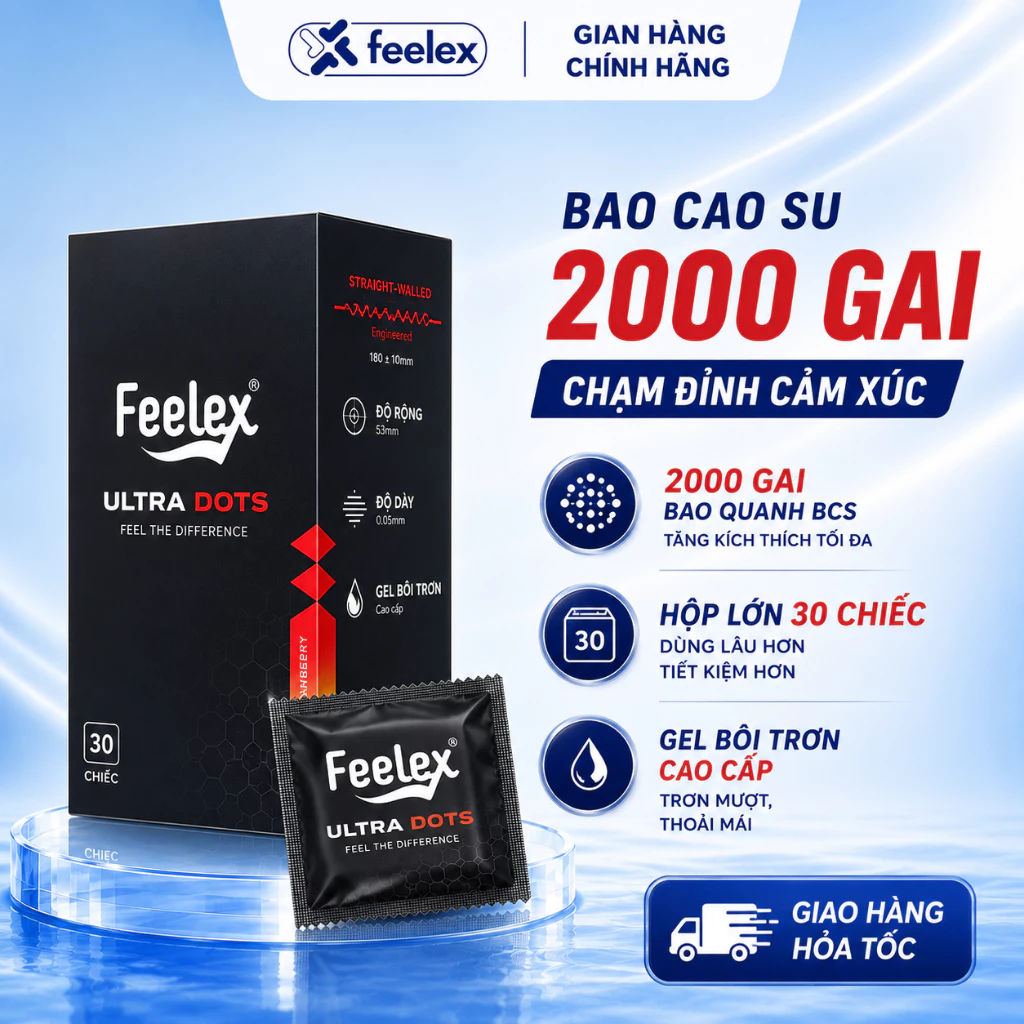 Bao cao su Feelex hộp 30 chiếc