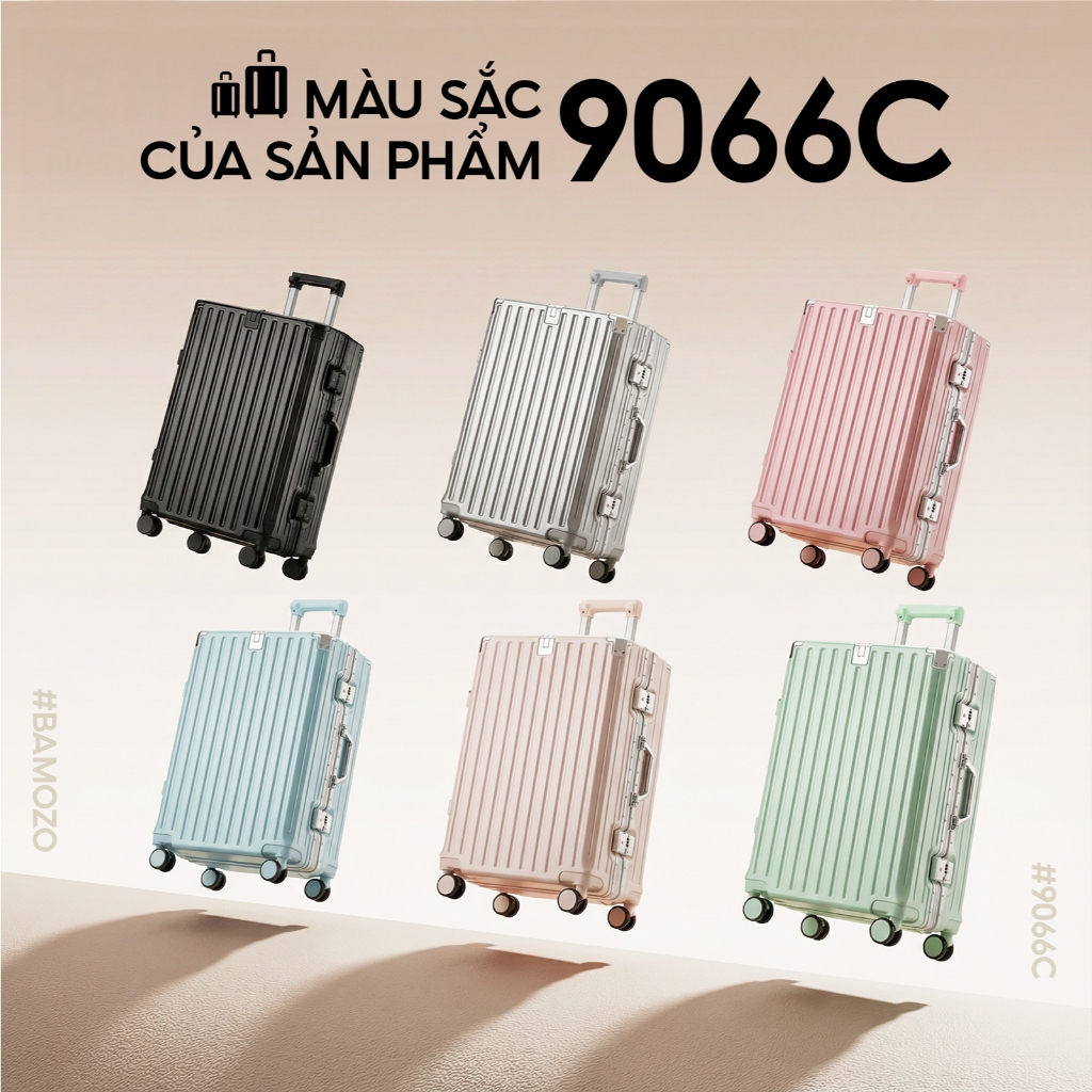 Vali Du Lịch 9066 Bamozo Size 28 Cao Cấp Bo 4 Góc Chống Va Đập Bảo Hành 5 Năm_9066 | BigBuy360 - bigbuy360.vn