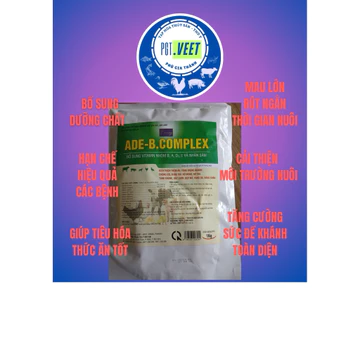 ADE-B.COMPLEX 1kg – Vitamin ADE & Vitamin Nhóm B Cho Gia Súc, Gia Cầm – Kích Thích Thèm Ăn, Tăng Trọng Nhanh