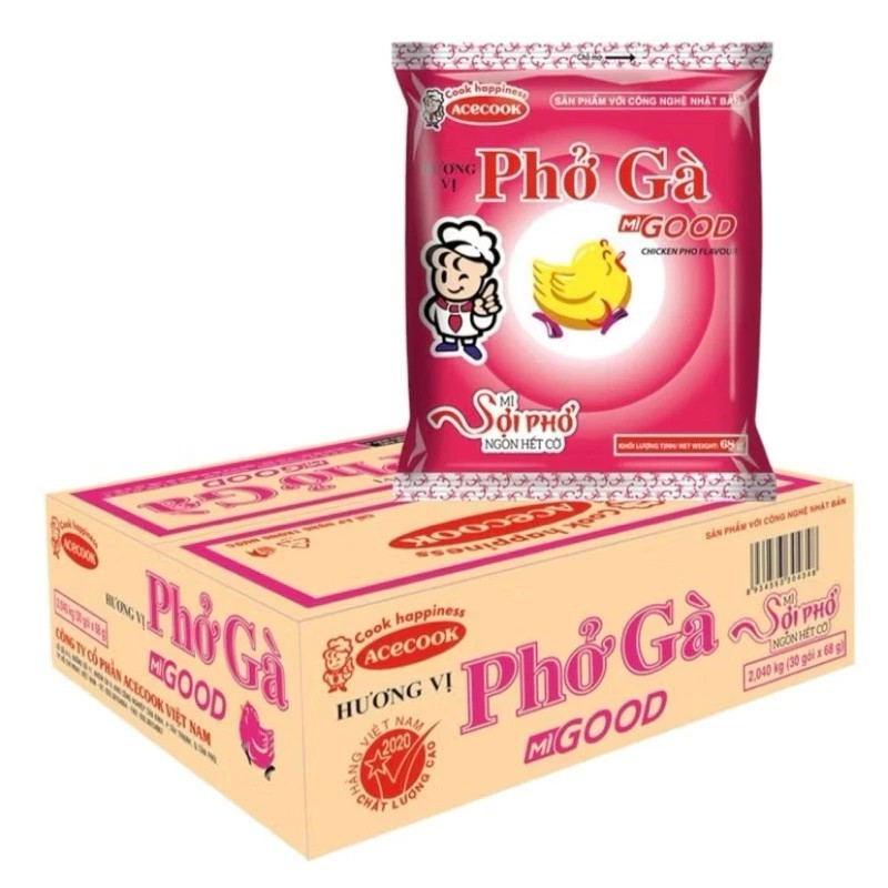 [Top Value] Thùng Phở Good Gà (Thùng 30 gói x 68g)(Hoot)