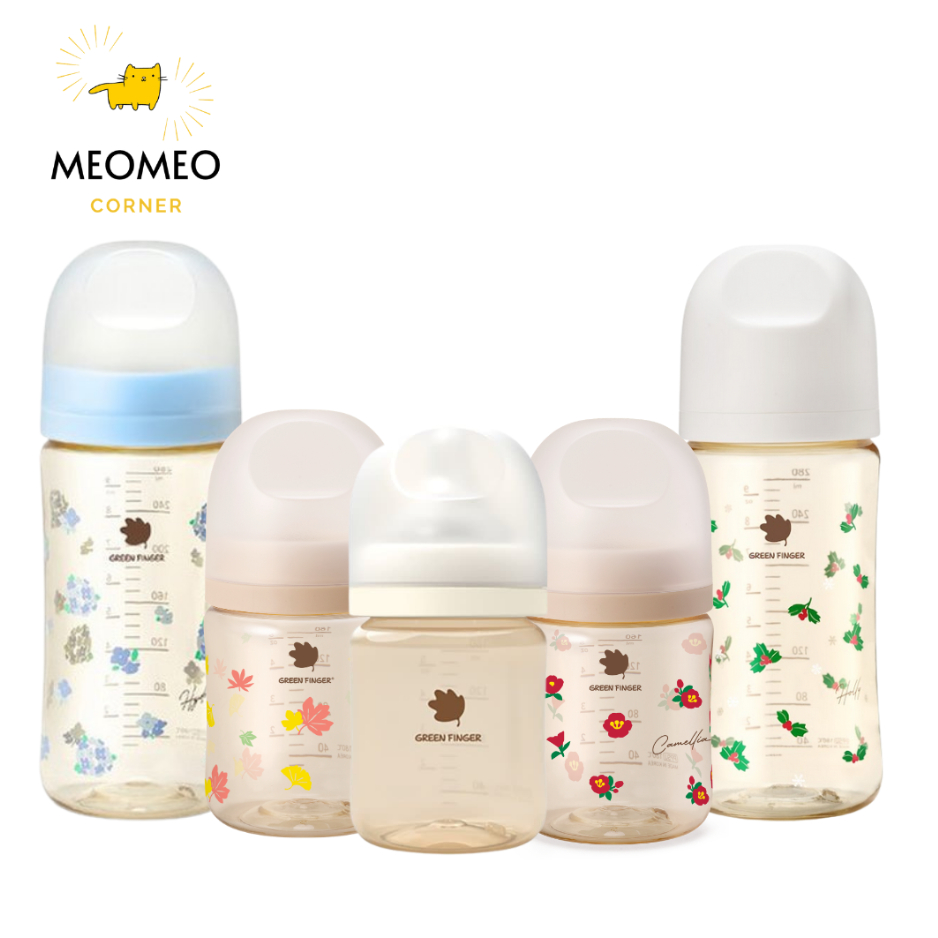 [TÁCH LẺ SET] Bình sữa PPSU Greenfinger Bebegrow Green Finger 160ml / 280ml