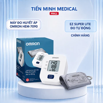 Máy đo huyết áp điện tử OMRON EZ Super Lite | HEM-7090 ( không dùng adaptor) bảo hành 5 năm