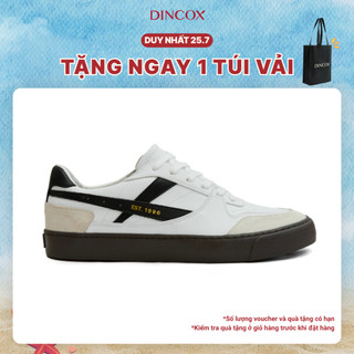 Giày Da Sneaker Nam Nữ DC39 Oreo Dincox Shoes Đế Bằng - Microfiber Leather