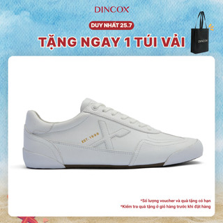Giày Sneaker Da Nam Nữ Dincox DC47 WHITE Shoes Đế Bằng, Bền Và Nhẹ Hơn- Da Dincox Thời Thượng