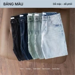 Quần Jeans đen Nam Ống Suông HAFOS Quần Bò Nam dáng đứng màu đen dễ phối, nên có trong tủ đồ. — ảnh 5