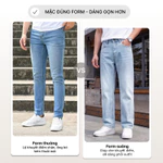 Quần Jeans đen Nam Ống Suông HAFOS Quần Bò Nam dáng đứng màu đen dễ phối, nên có trong tủ đồ. — ảnh 2