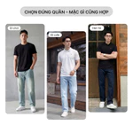 Quần Jeans đen Nam Ống Suông HAFOS Quần Bò Nam dáng đứng màu đen dễ phối, nên có trong tủ đồ. — ảnh 3