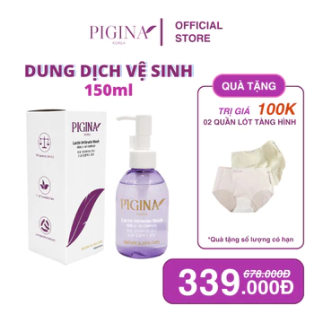 Dung dịch vệ sinh Pigina dung dịch vệ sinh phụ nữ dạng gel không bọt 150ml - Hàn Quốc