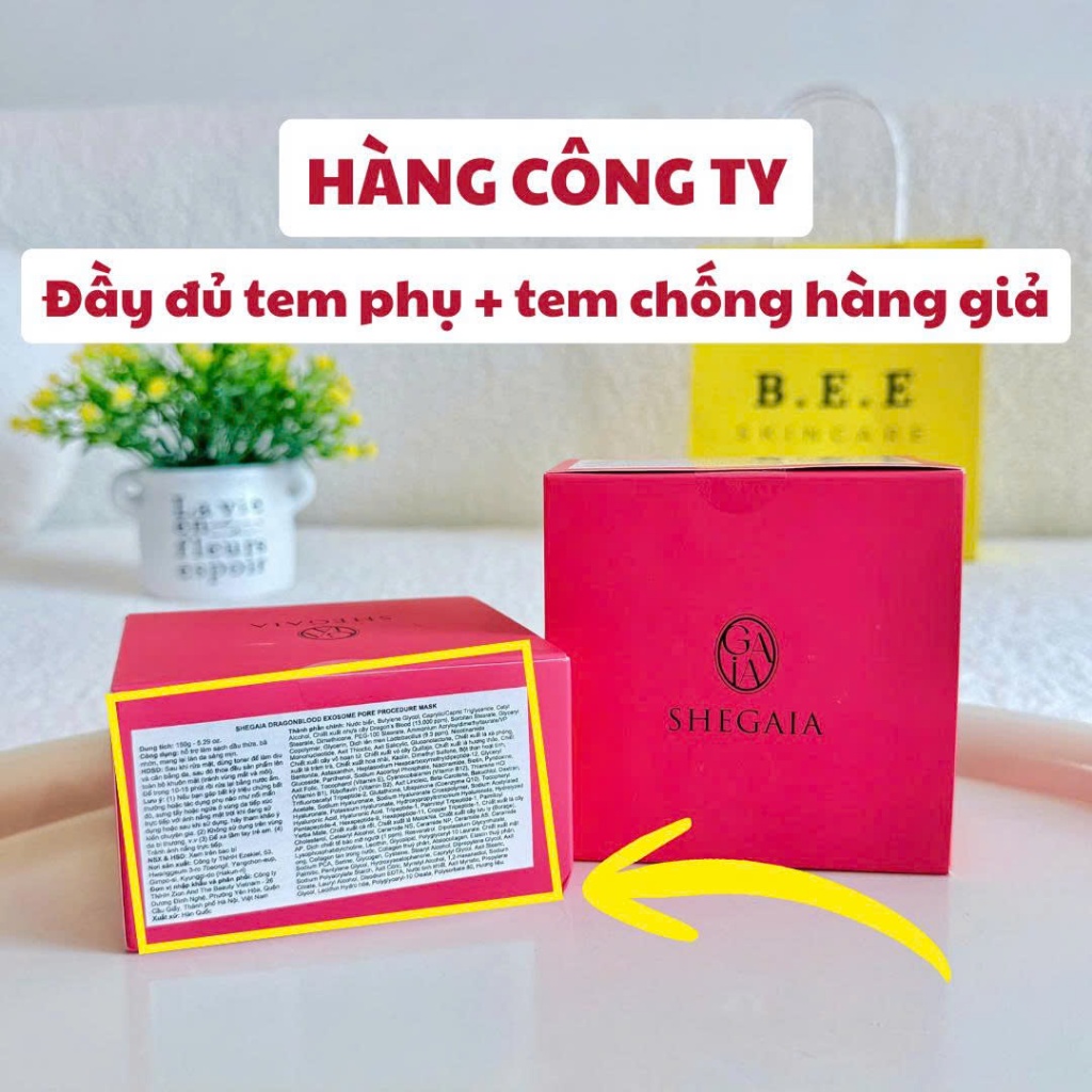HÀNG CÔNG TY] Mặt Nạ Huyết Rồng Shegaia Dragon Blood Exosome Làm