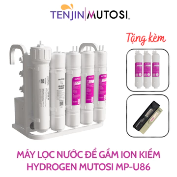 MÁY LỌC NƯỚC ĐỂ GẦM ION KIỀM HYDROGEN MUTOSI MP-U86, MÁY ĐỂ GẦM NHỎ GỌN - CHÍNH HÃNG BẢO HÀNH 3 NĂM