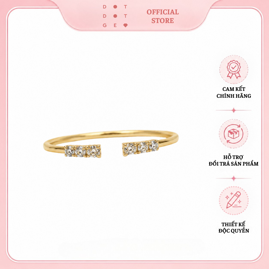 Women's Gold-Plated Ring by Dotdotgem Store