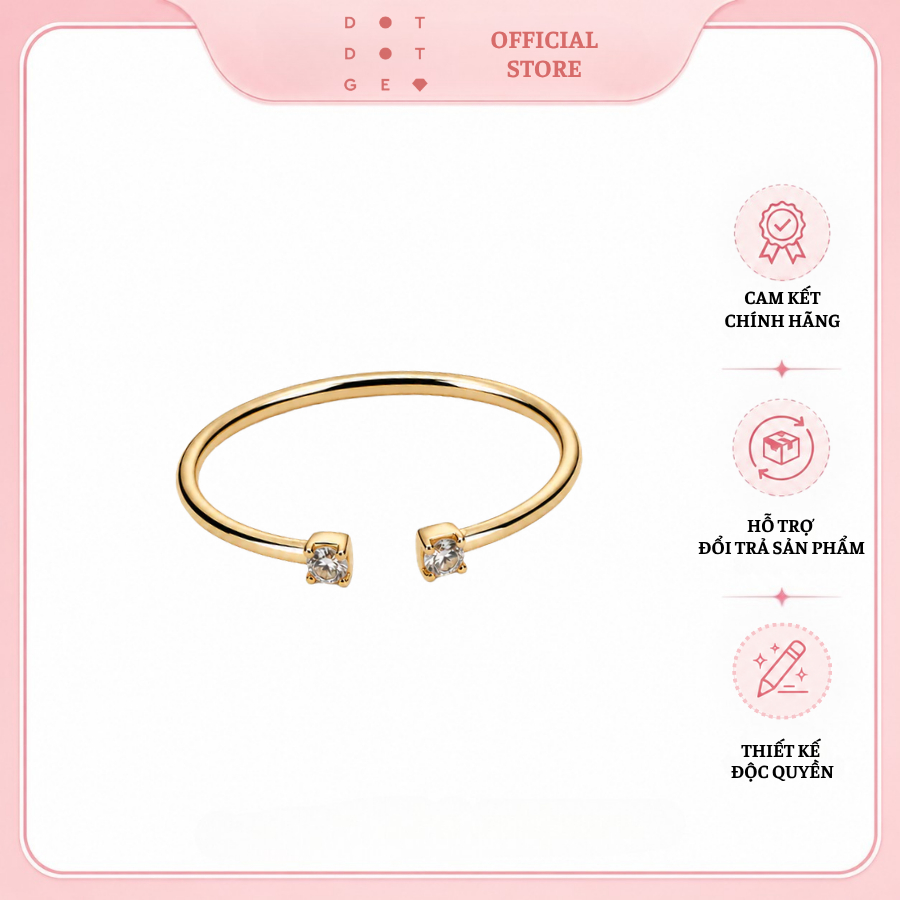 Women's Gold-Plated Ring by Dotdotgem Store