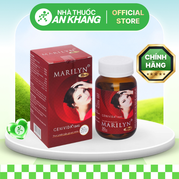 Marilyn Plus hạn chế lão hóa, cân bằng nội tiết tố hộp 30 viên [Nhà Thuốc An Khang - Chính Hãng 100%]