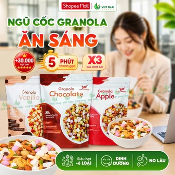 Ngũ Cốc Granola Ăn Sáng Dinh Dưỡng Befresco Siêu Hạt - Ăn Kiêng No Lâu X3 Sữa Chua Sấy Thăng Hoa