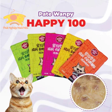 (Hỏa Tốc) COMBO 5-10 Gói Pate Happy 70g cho mèo, pate mèo Happy gói 70g cung cấp dinh dưỡng cho mèo biếng ăn