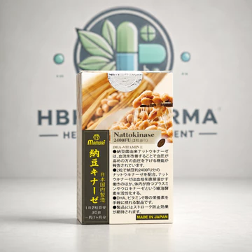 Mamori Nattokinase 2400FU Nhật Bản Hộp 60 Viên, Bổ Sung DHA Vitamin E, Hỗ Trợ Lưu Thông Máu