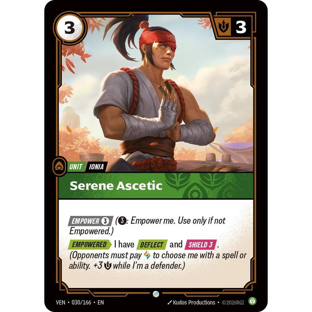 Thẻ Bài Riftbound VEN-030/166 - Serene Ascetic - Unit - Common | Shopee ...