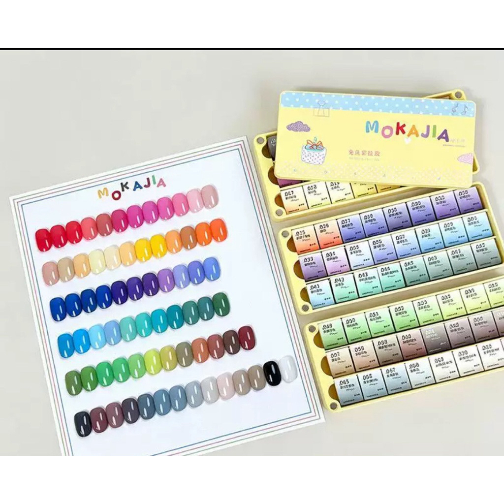(order ) Set Sơn Mokajia vừa vẽ được, dặm ombre mịn mượt
