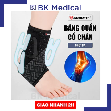 (Hoả Tốc)Đai Cổ Chân Mắt Cá Goodfit GF618A Có Nẹp 2 Bên – Cố Định Vững Chắc, Bảo Vệ Khớp Cổ Chân