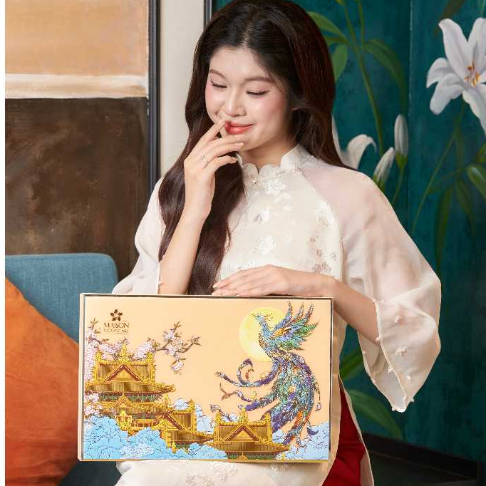 [ Đang hot ]Bánh Trung thu cao cấp - Maison Mooncake - Hứng Khởi- Set 08 bánh nướng x 80g - Vỏ mỏng, Vị ngọt dịu | BigBuy360 - bigbuy360.vn