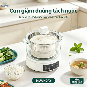 Nồi Cơm Điện Ít Đường, Tách Cơm, Tách Cơm, Nồi Cơm Điện Nâng Tự Động Thông Minh, Nồi Cơm Hấp Inox B8AI