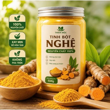Tinh Bột Nghệ Thiên Mộc | Nghệ Vàng Xay Mịn | Dạng Bột | Pha Uống & Chế Biến