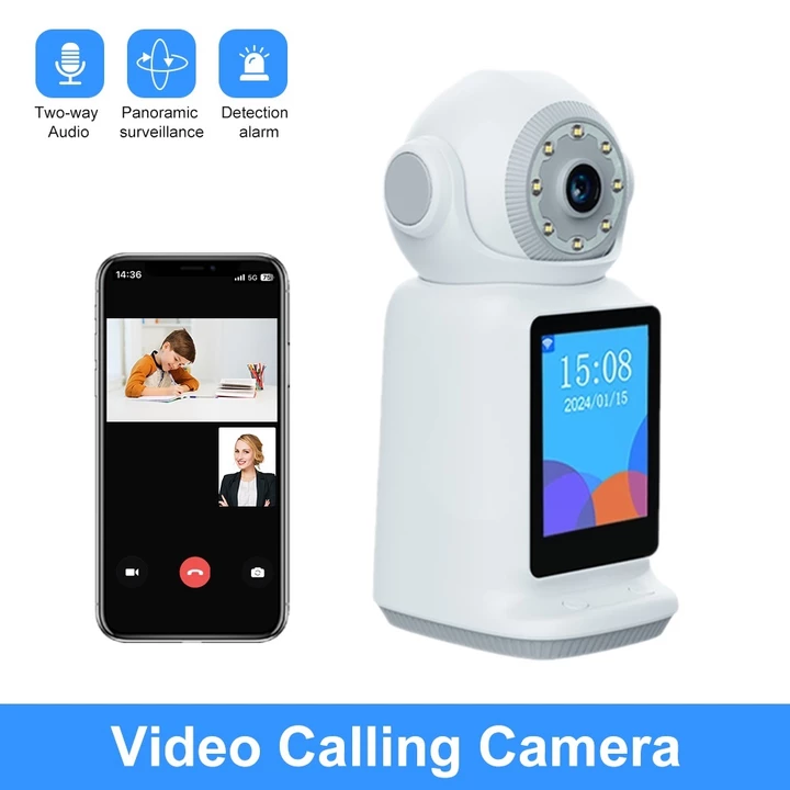 Wifi Video Call Camera Monitor Audio Home Security Camera Nhà thông minh trong nhà không dây PTZ CCTV 2.4G WIFI – 2