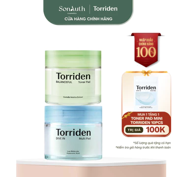 [NHẬP KHẨU] Toner pad cấp ẩm làm dịu da Torriden